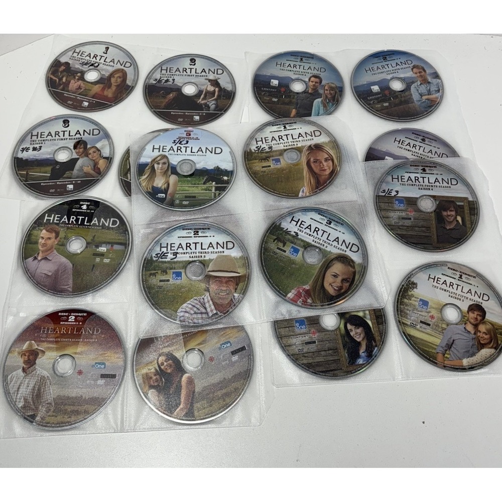 Heartland DVD  Lot Seasons 1 -8  TV Series Canadian Version‎ No Box